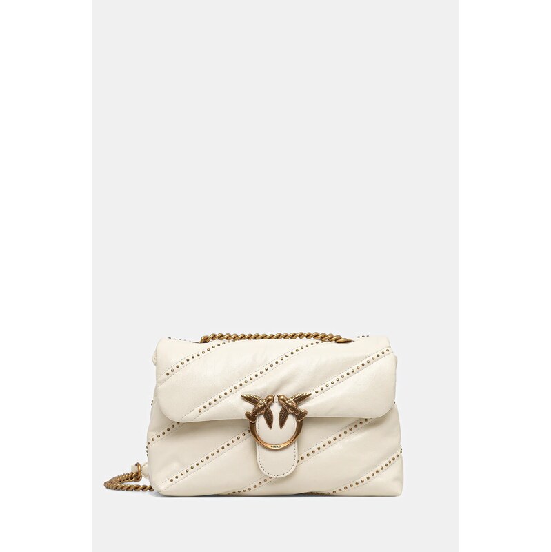 Pinko poșetă de piele culoarea bej, 100038 A26T