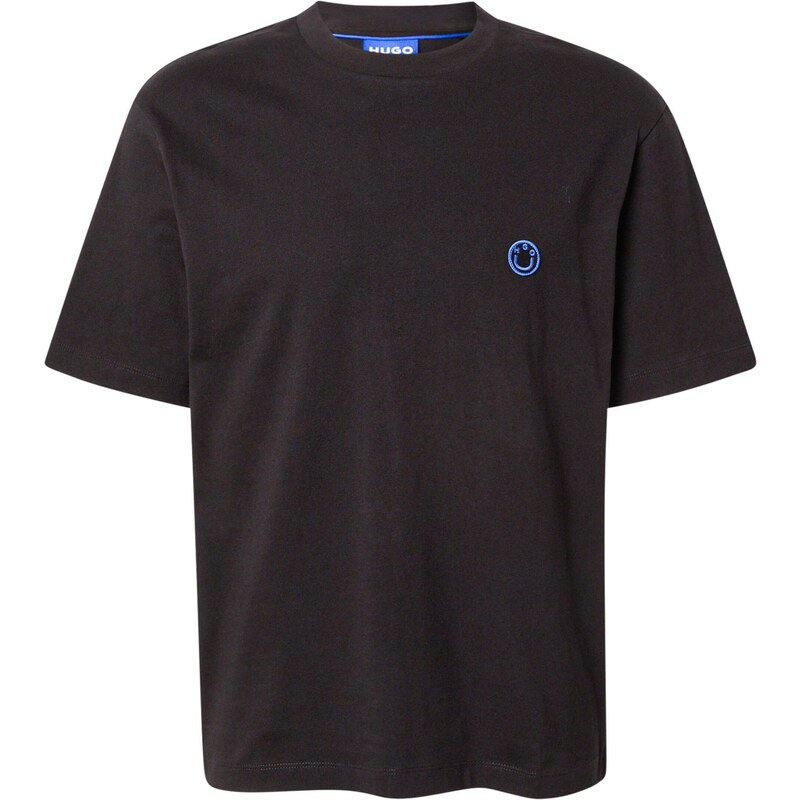 HUGO Tricou 'Niley' albastru / negru