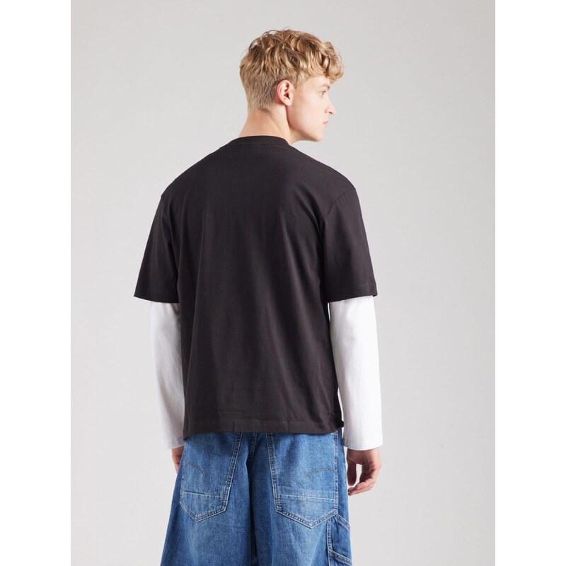 HUGO Tricou 'Niley' albastru / negru