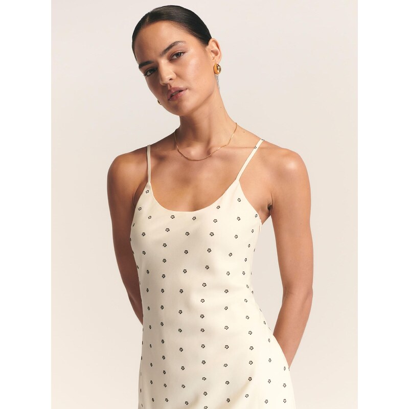 St MRLO Rochie 'Myrtle' ecru / negru