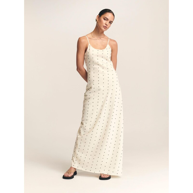 St MRLO Rochie 'Myrtle' ecru / negru