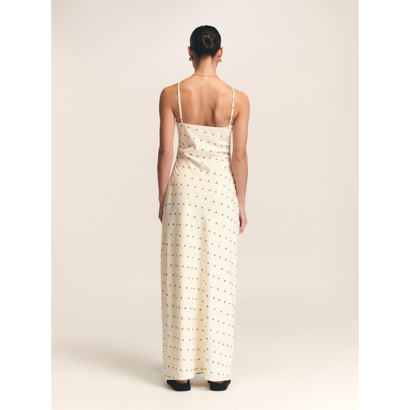 St MRLO Rochie 'Myrtle' ecru / negru