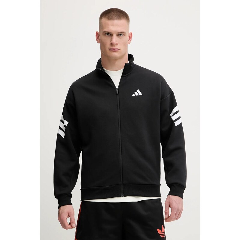 adidas bluză Future Icons culoarea negru, cu imprimeu, JD4885