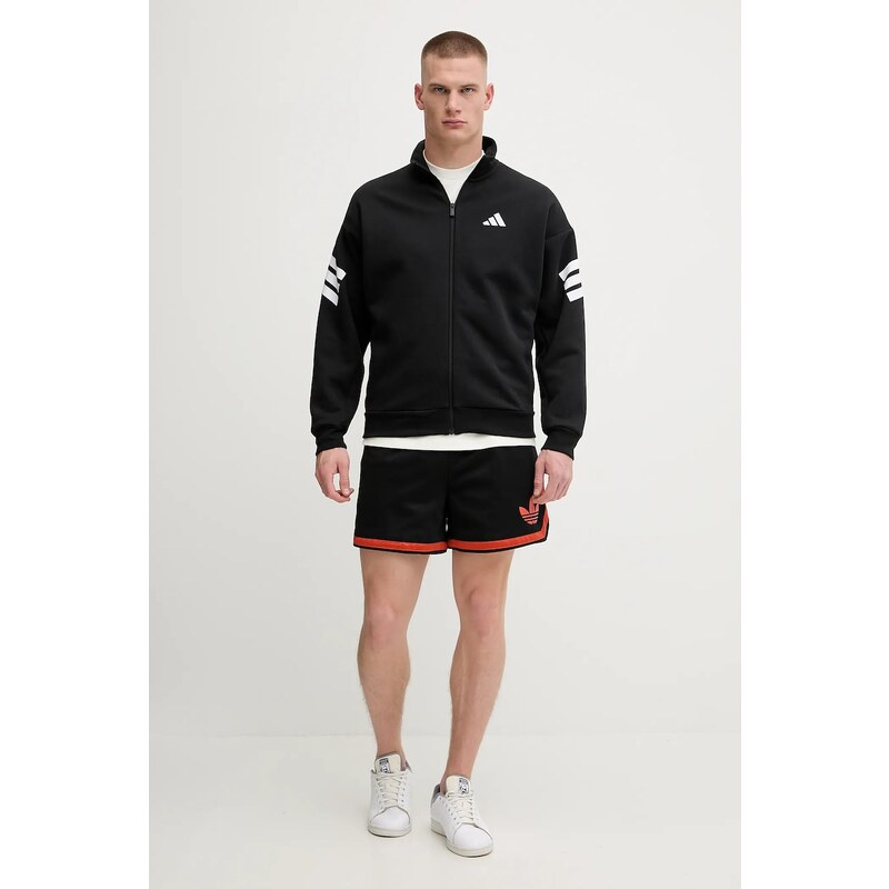 adidas bluză Future Icons culoarea negru, cu imprimeu, JD4885