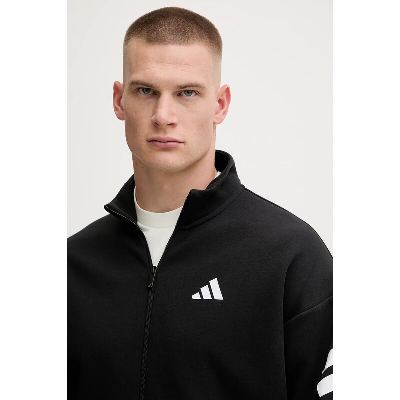 adidas bluză Future Icons culoarea negru, cu imprimeu, JD4885