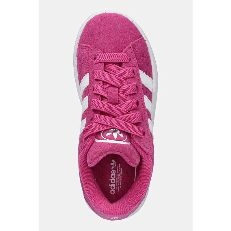 adidas Originals sneakers de piele întoarsă pentru copii CAMPUS 00s culoarea roz, JR7420