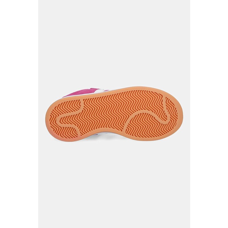 adidas Originals sneakers de piele întoarsă pentru copii CAMPUS 00s culoarea roz, JR7420