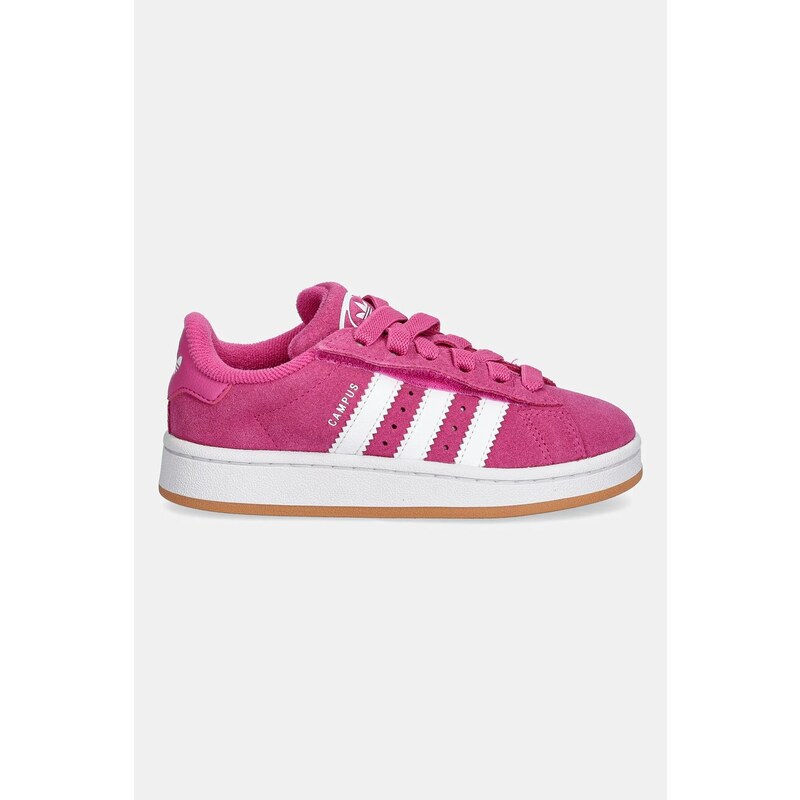 adidas Originals sneakers de piele întoarsă pentru copii CAMPUS 00s culoarea roz, JR7420
