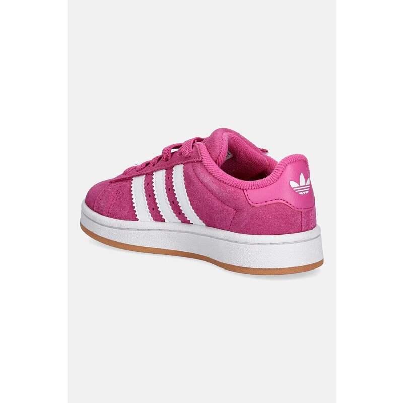 adidas Originals sneakers de piele întoarsă pentru copii CAMPUS 00s culoarea roz, JR7420
