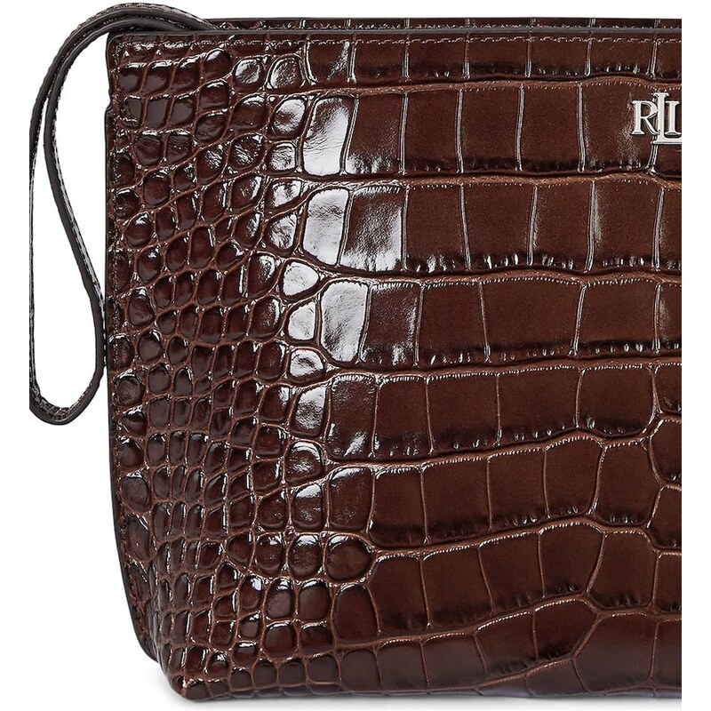 Lauren Ralph Lauren geantă piele culoarea maro, 432969466