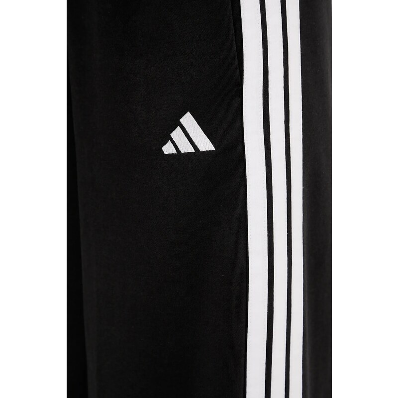 adidas pantaloni de trening 3-Stripes culoarea negru, cu imprimeu, KB5323