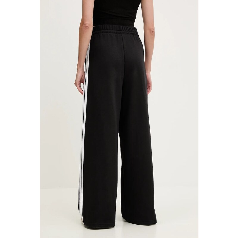 adidas pantaloni de trening 3-Stripes culoarea negru, cu imprimeu, KB5323