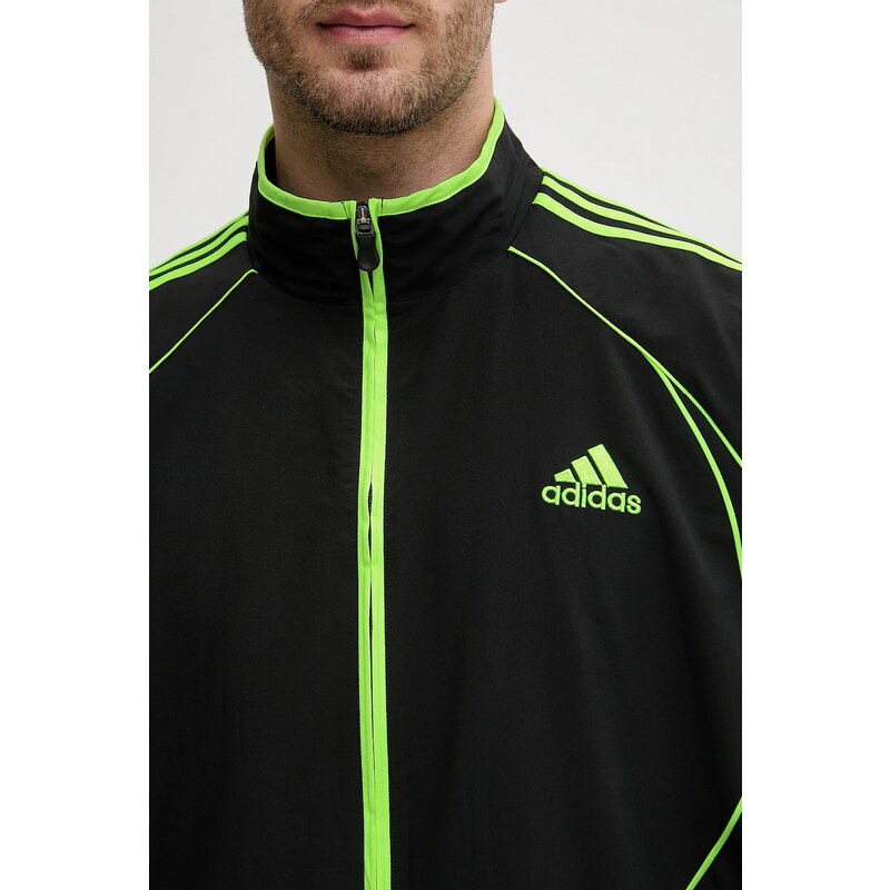 adidas Originals bluză Teamgeist culoarea negru, cu imprimeu, JW5866