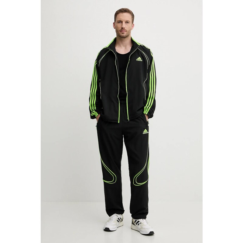 adidas Originals bluză Teamgeist culoarea negru, cu imprimeu, JW5866
