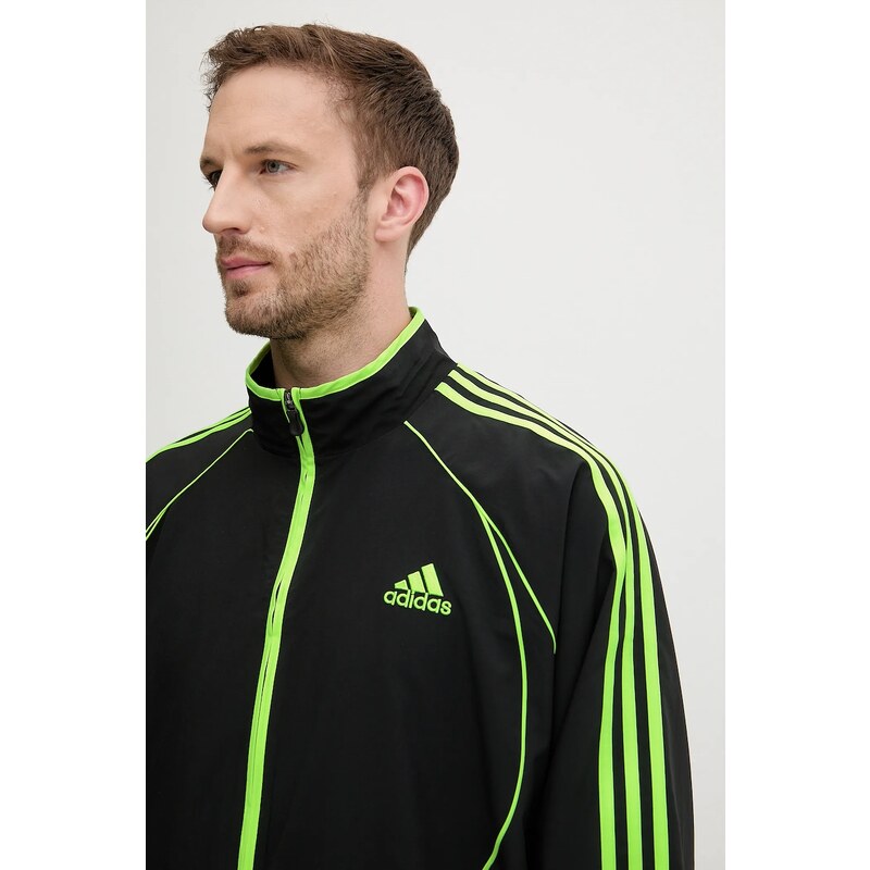 adidas Originals bluză Teamgeist culoarea negru, cu imprimeu, JW5866
