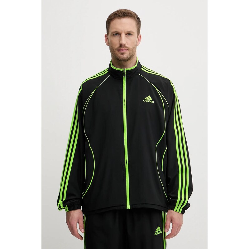 adidas Originals bluză Teamgeist culoarea negru, cu imprimeu, JW5866