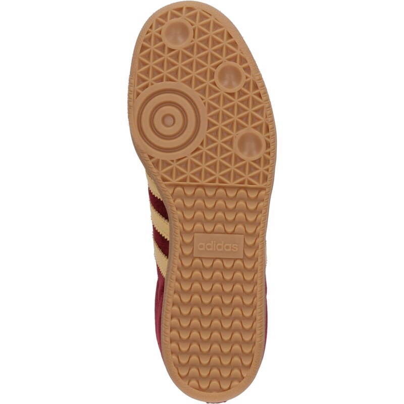 ADIDAS ORIGINALS Sneaker low 'SAMBA' bej / roșu vin