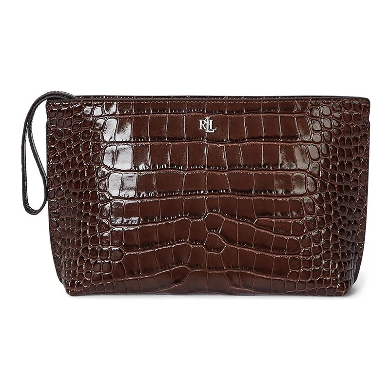 Lauren Ralph Lauren geantă piele culoarea maro, 432969466