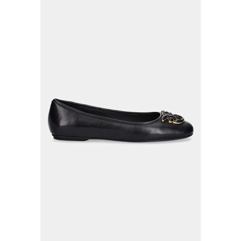 Pinko balerini de piele Max 03 culoarea negru, SD0379P003Z99