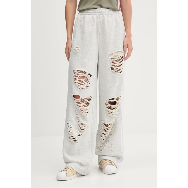 adidas Originals pantaloni de trening din bumbac Joggers culoarea gri, uni, KC8822
