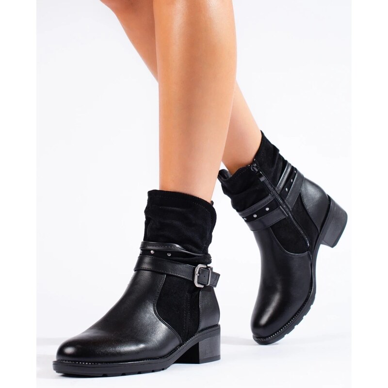 GOODIN Shelvt women's ankle boots with decorative belt
