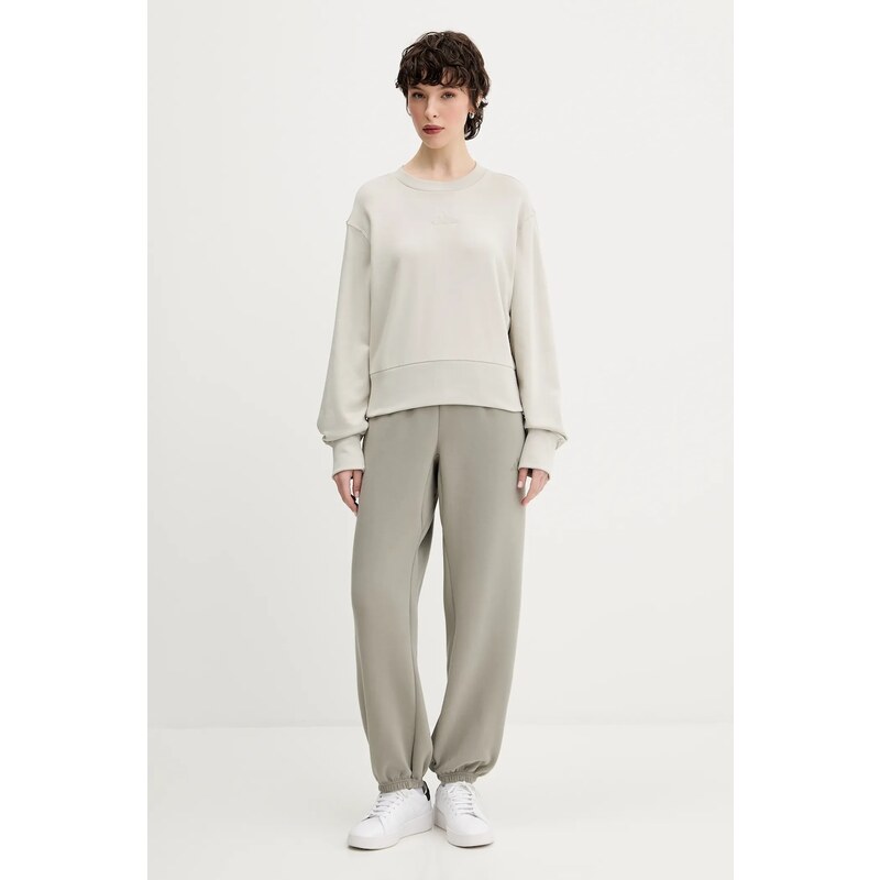 adidas pantaloni de trening All SZN culoarea verde, uni, JW5074