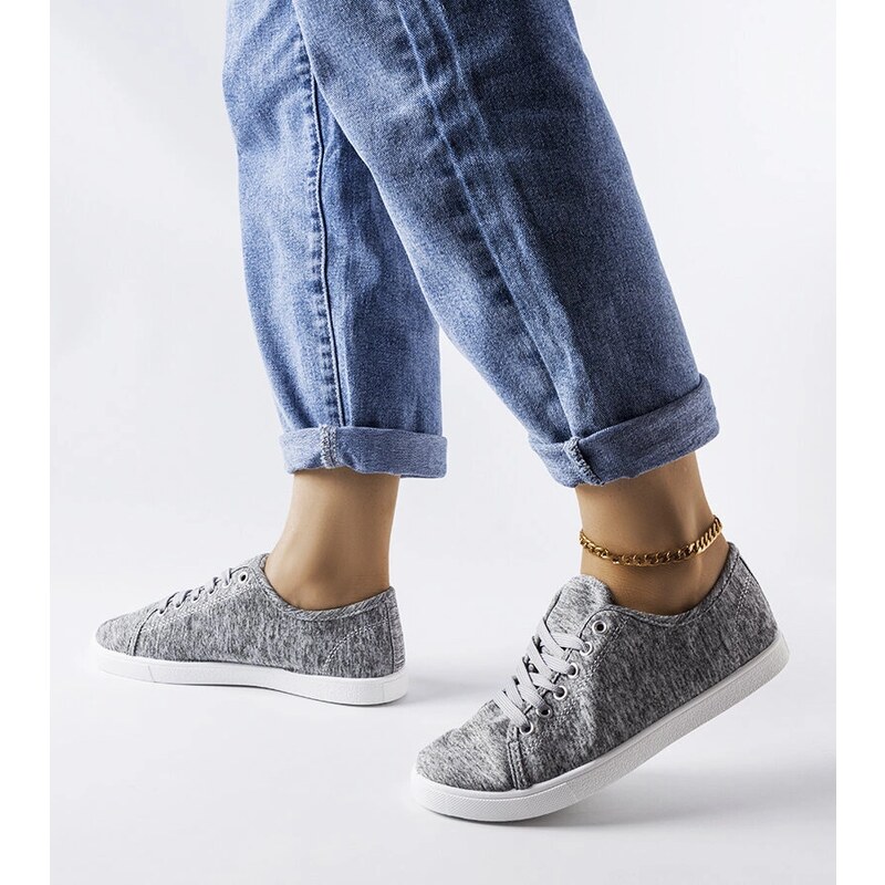 Gemre Pantofi de sport Razan din material textil gri