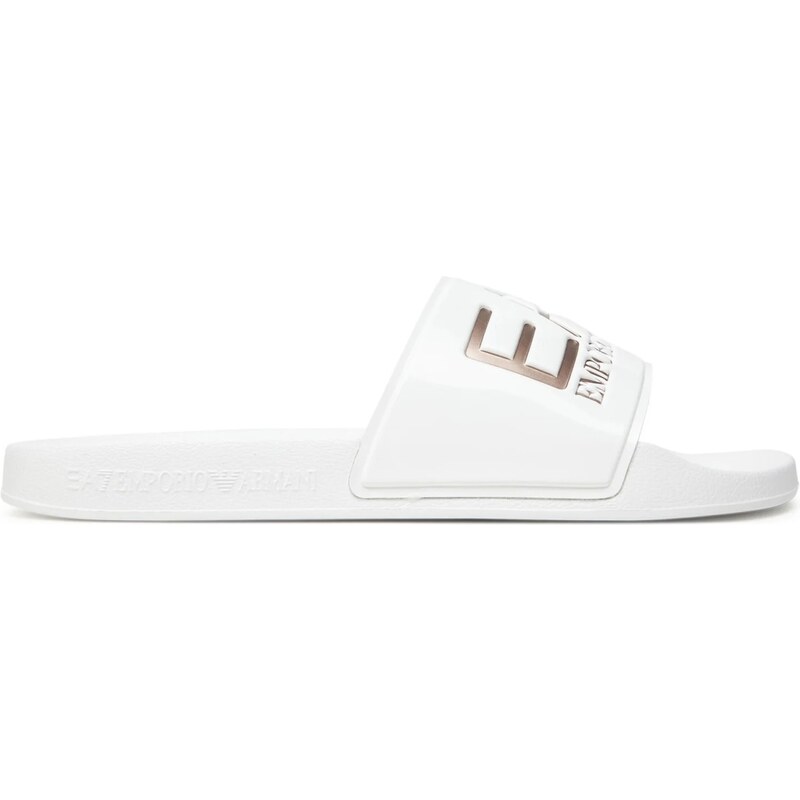EA7 Emporio Armani Shoes Beachwear WHITE+ROSE GOLD