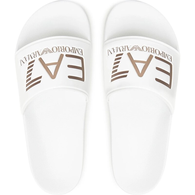 EA7 Emporio Armani Shoes Beachwear WHITE+ROSE GOLD