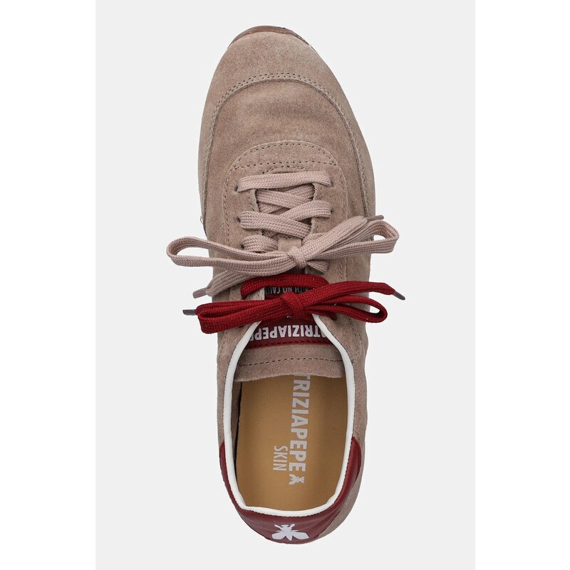 Patrizia Pepe sneakers din piele întoarsă culoarea bej, 2Z0054 L055 FG47