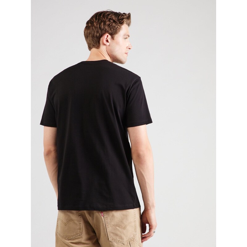 ARMANI EXCHANGE Tricou negru / alb
