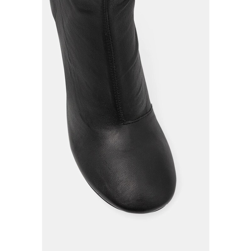 Patrizia Pepe ghete de piele culoarea negru, cu toc drept, 8Y0144 L121 K103