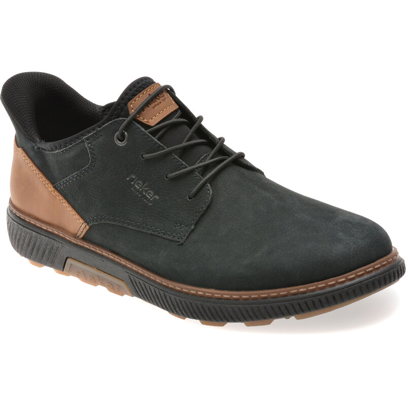 Pantofi sport RIEKER bleumarin, B3357, din piele naturala