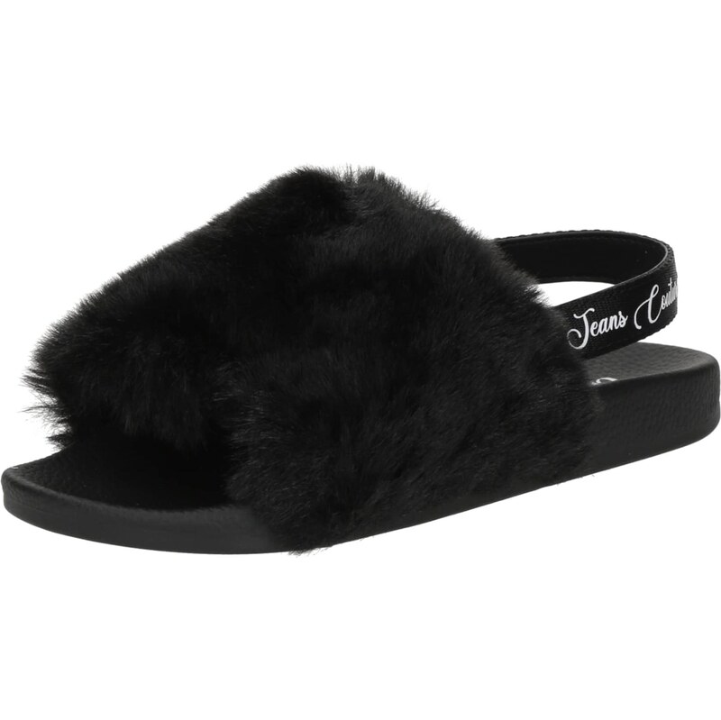 Versace Jeans Couture Saboți negru / alb