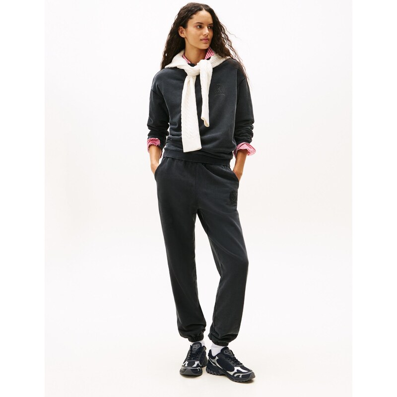 Tommy Jeans Sneaker low gri / negru / alb