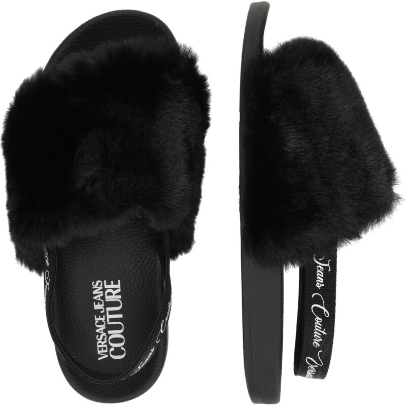 Versace Jeans Couture Saboți negru / alb