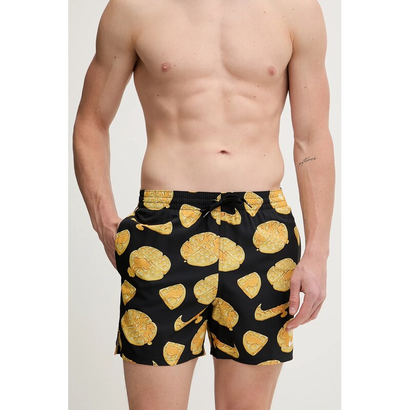 Nike pantaloni scurți de baie culoarea negru, NESSF553