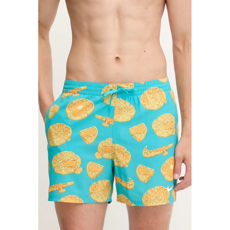 Nike pantaloni scurți de baie culoarea verde, NESSF553