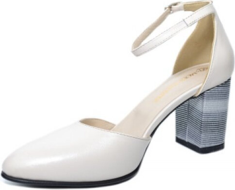 Pantofi Dama Piele Naturala Bej Moda Prosper Iris D02030