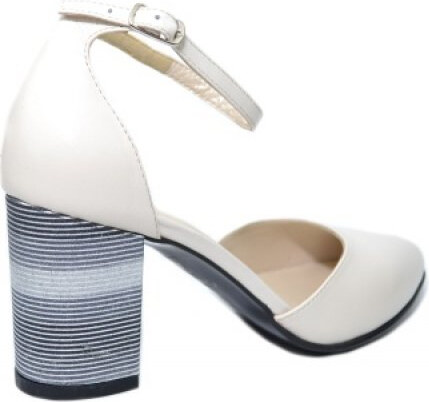 Pantofi Dama Piele Naturala Bej Moda Prosper Iris D02030