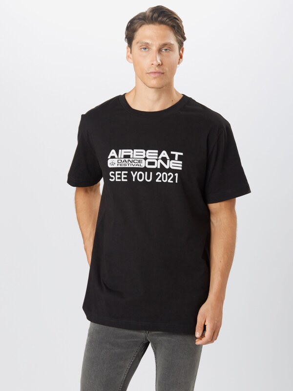 ABOUT EVERYONE Tricou 'Airbeat' negru