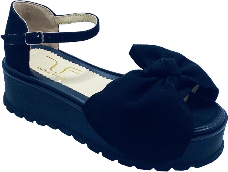 Luisa Fiore Sandale cu talpa joasa MAYA negru - 35