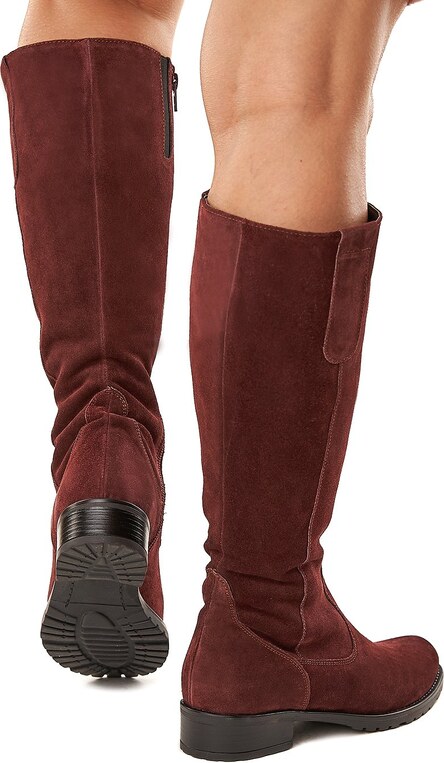 SUPERLATIVE Cizme cu Toc Dama Piele Naturala Bordo 3370