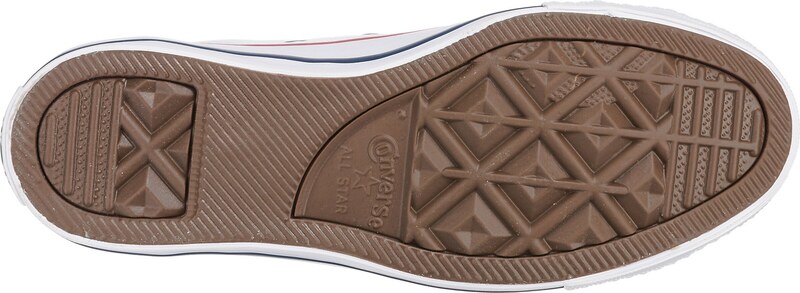 CONVERSE Sneaker low 'Chuck Taylor All Star Leather' albastru / roșu / alb