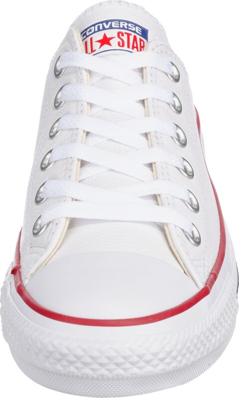 CONVERSE Sneaker low 'Chuck Taylor All Star Leather' albastru / roșu / alb