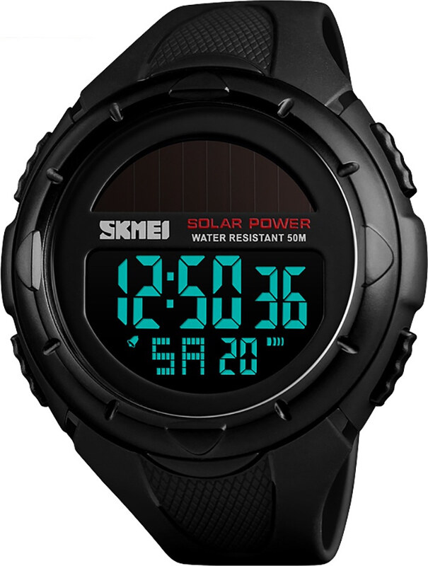 Skmei Ceas de mana barbati Incarcare Solara Digital Sport Cronograf Rezistent la apa si socuri