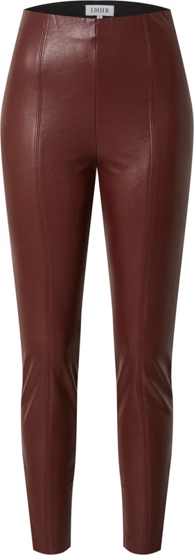 EDITED Leggings 'Teresa' roșu burgundy