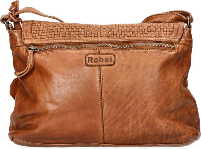 Robel geantă din piele pentru femei - coniac
