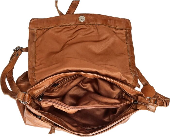 Robel geantă din piele pentru femei - coniac