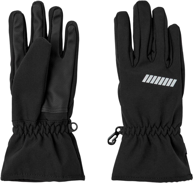 NAME IT Mănuși 'NKMAlfa' gri / negru